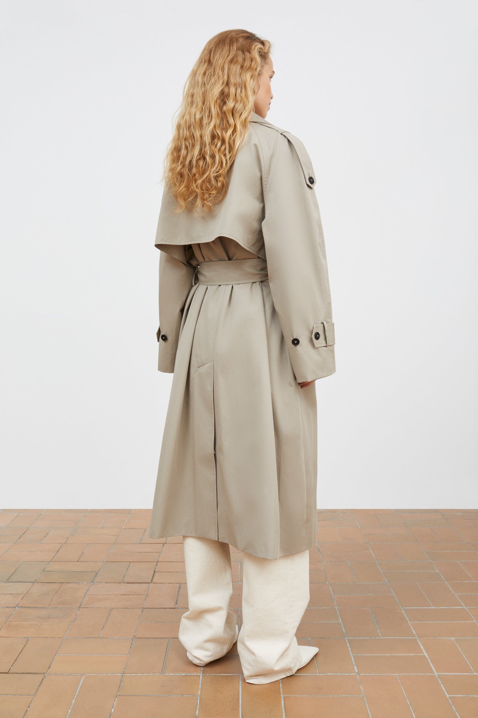 Skall Studio Mahsa trenchcoat Coat Stone moss